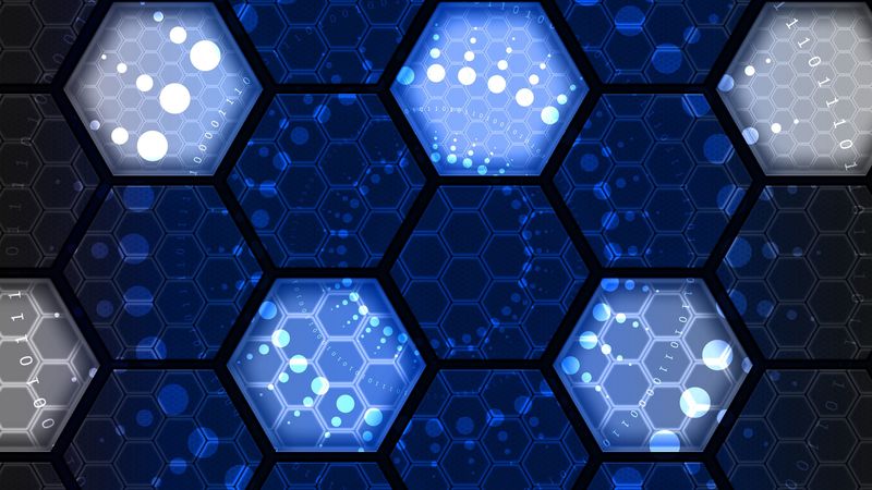 hexes, numbers, network, technologies, 4k
