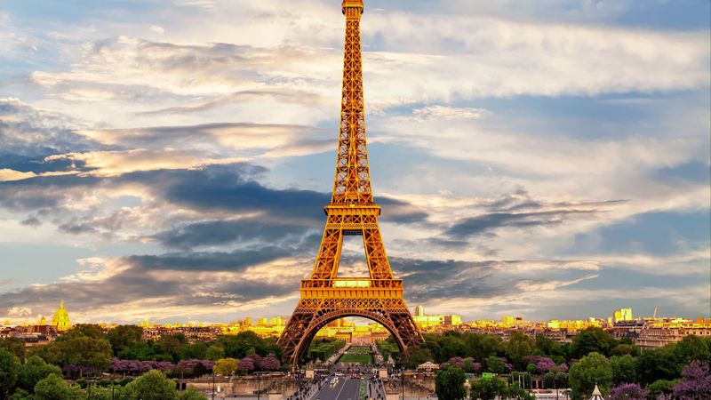 eiffel tower, paris, france, showplace, 4k