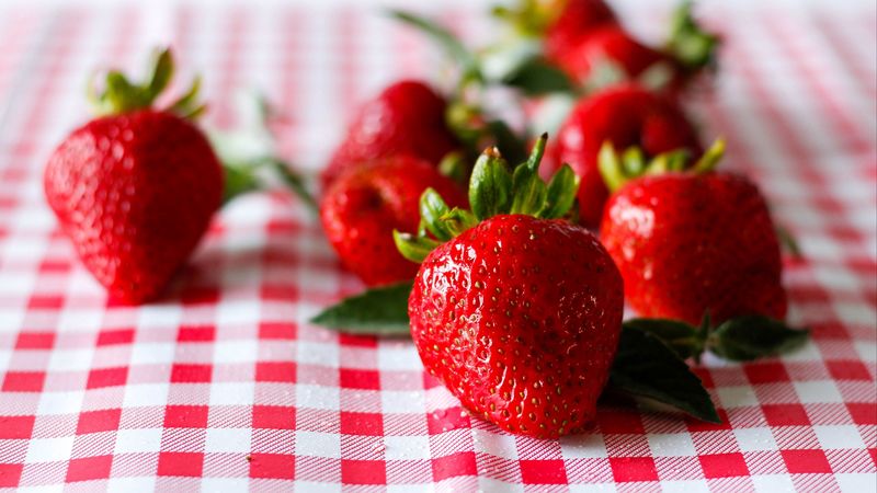 strawberry, berry, ripe, juicy, red, 4k