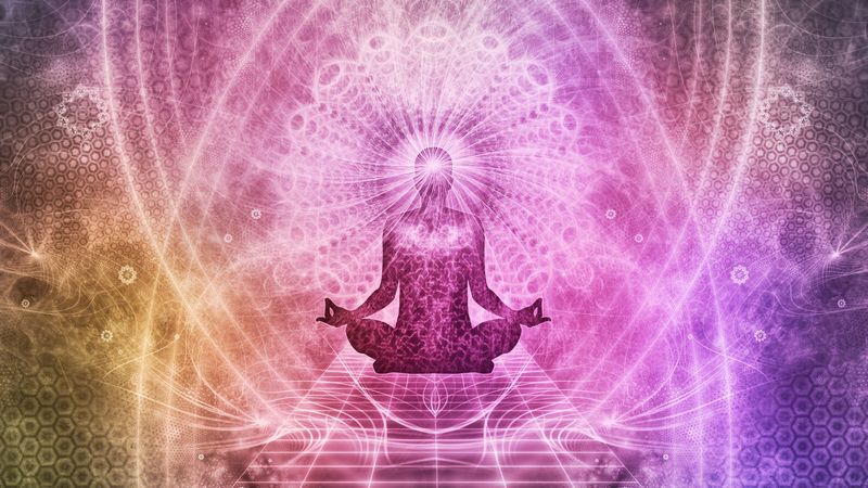 meditation, chakra, aura, lotus, yoga, energy, buddhism, mandala, art, 4k