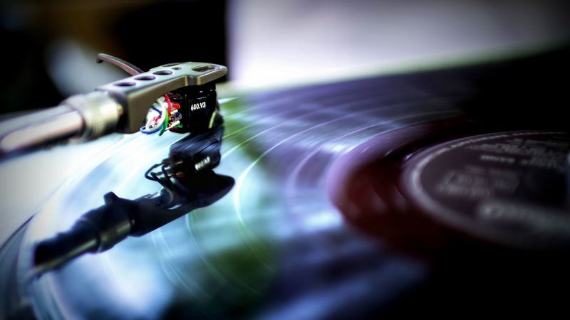 vinyl player, cartridge, vinyl record, phonograph record, 4k