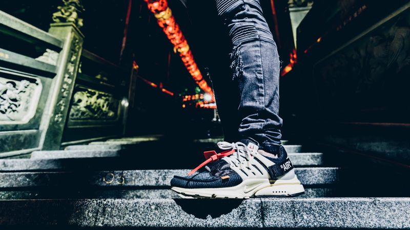 foot, sneaker, ladder, jeans, 4k
