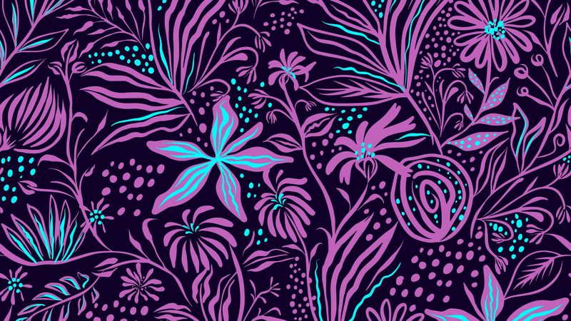 flowers, art, patterns, texture, 4k