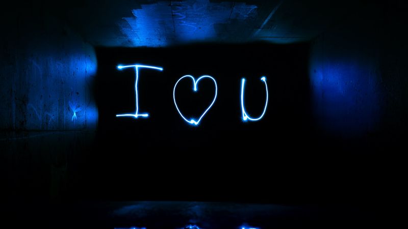 inscription, neon, love, confession, 4k
