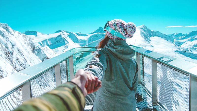 girl, snowboarder, mountains, sportswoman, 4k