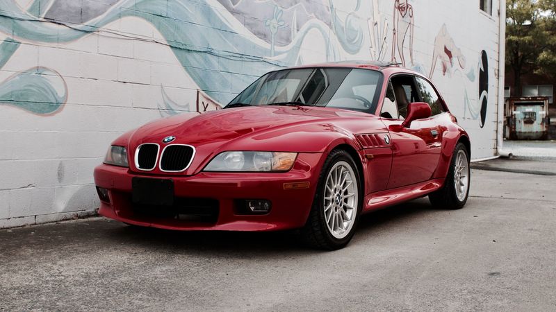 auto, red, side view, 4k