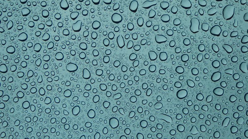 drops, surface, glass, moisture, circles, 4k