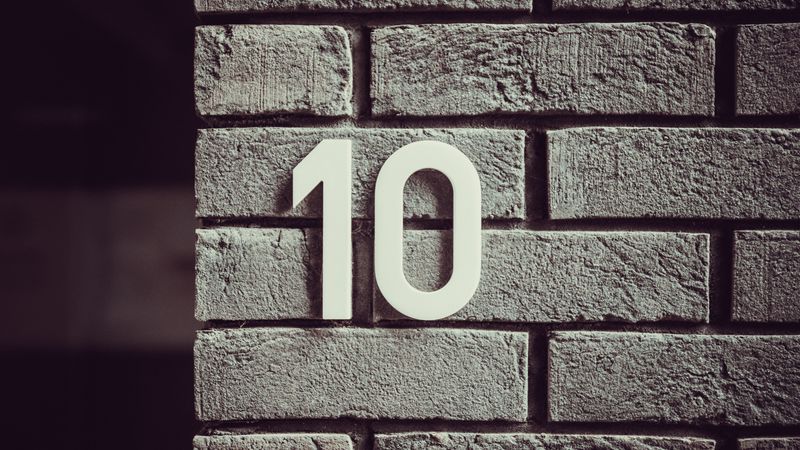 wall, number, brick, 4k