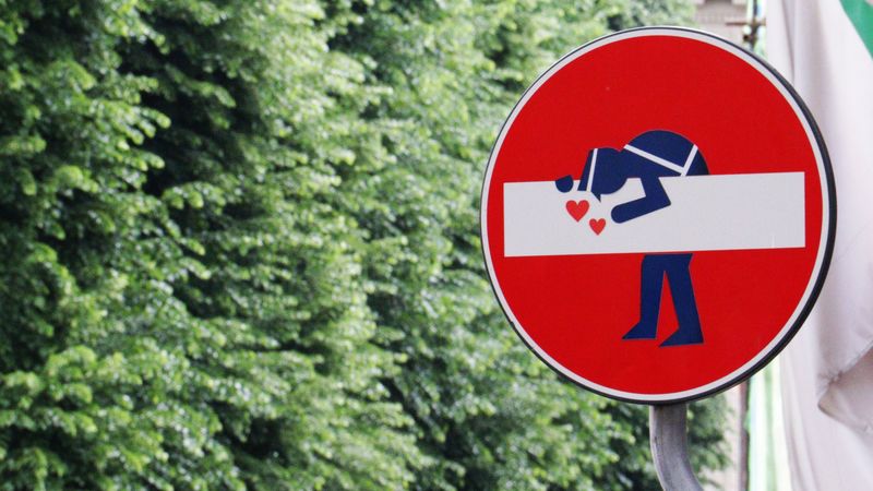 sign, art, love, blur, 4k