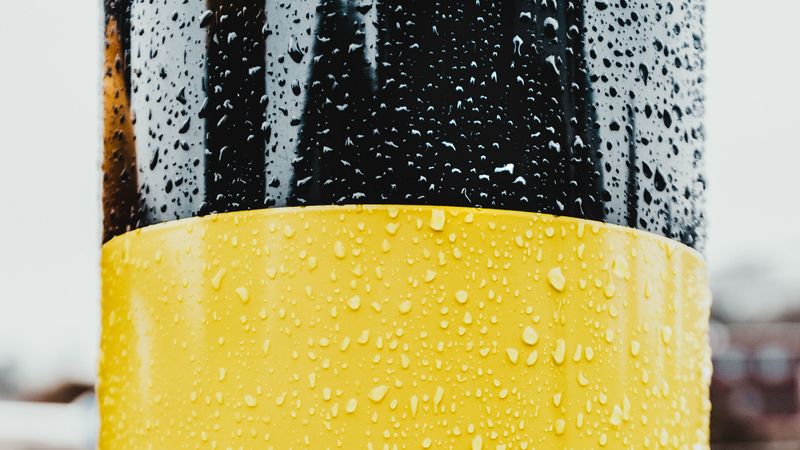 pillar, drops, surface, 4k