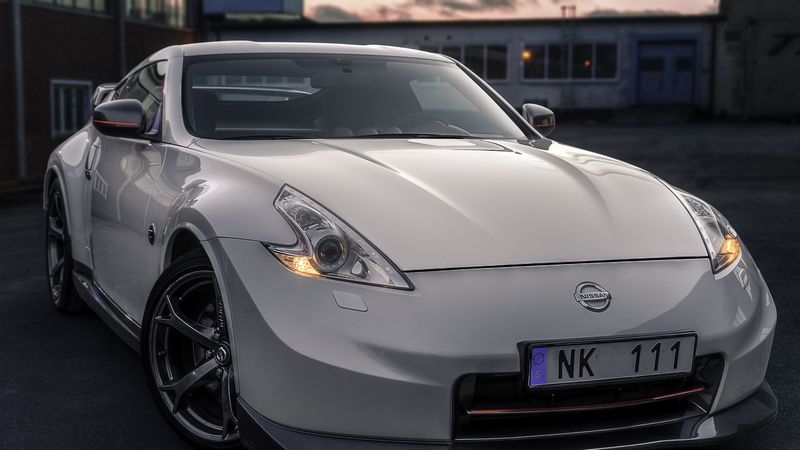 auto, side view, white, 4k