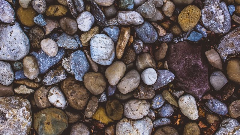 stones, sea, pebbles, forms, 4k