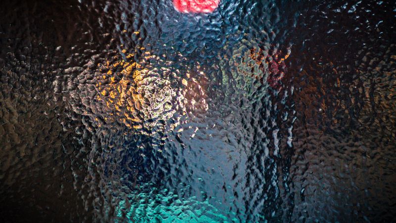 glass, relief, surface, glare, 4k