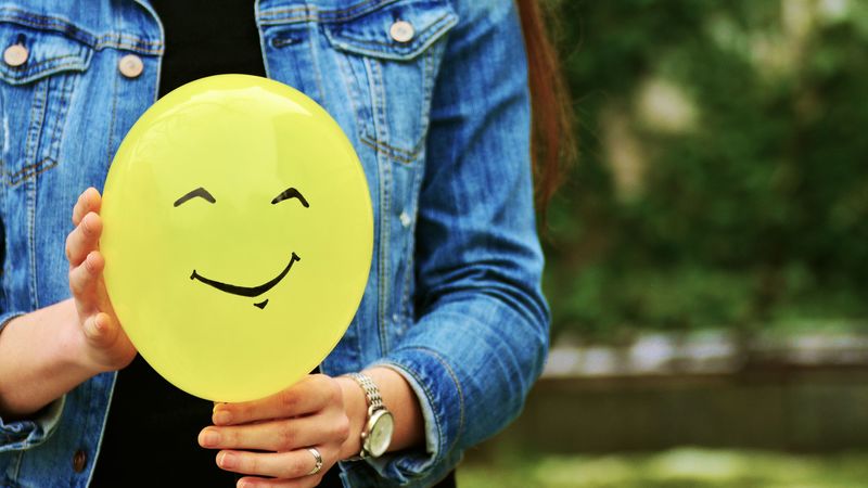 balloon, smile, hands, 4k