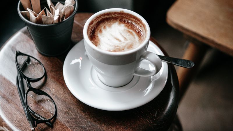 coffee, table, cup, glasses, 4k