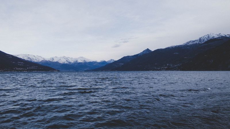 sea, mountains, sky, 4k