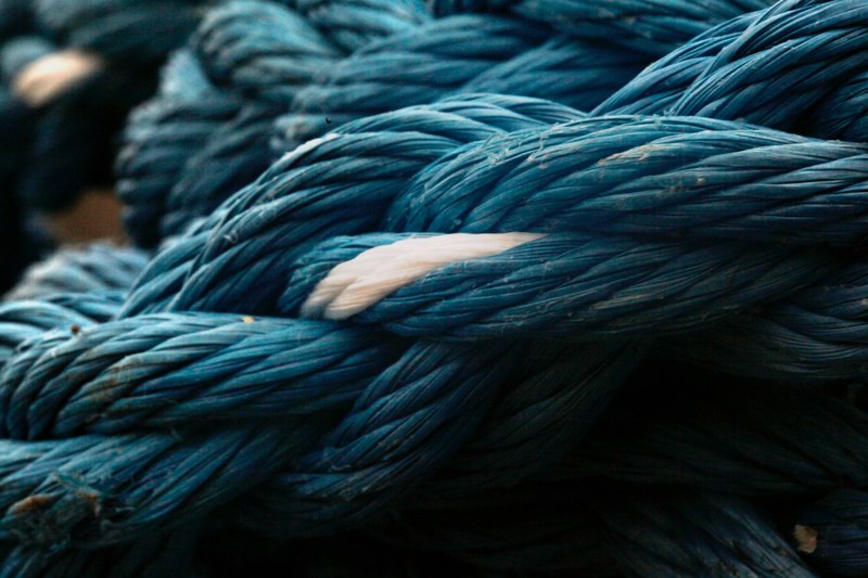 rope texture braid and blue 4k