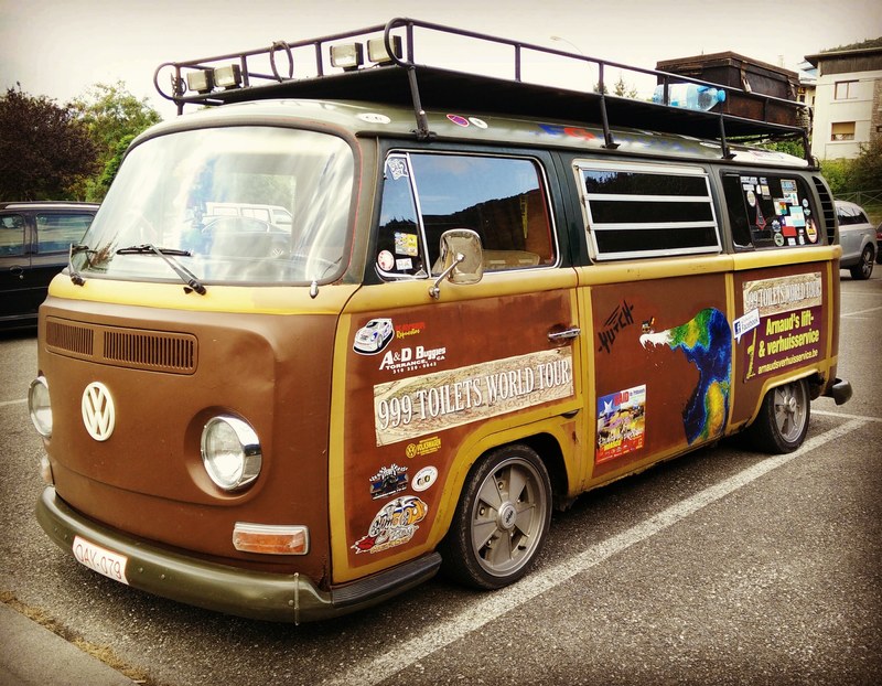 hippie bus travel and van 4k
