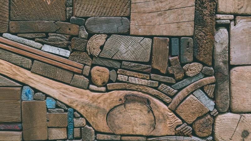 wooden, texture, beam, 4k