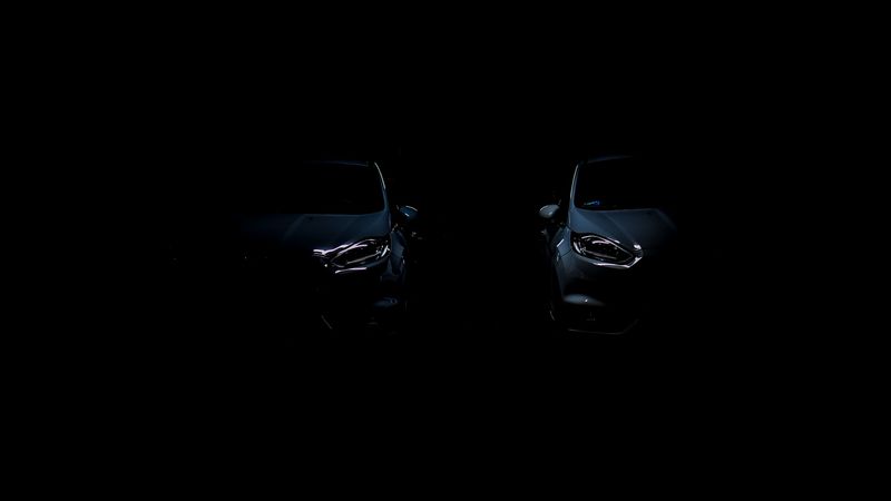 auto, headlight, dark background, 4k