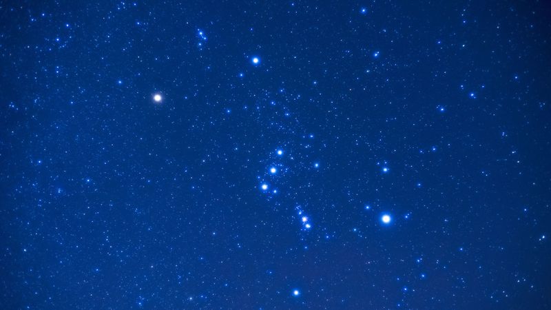 orion, constellation, starry sky, 4k