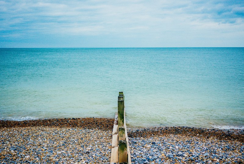 blue summer seashore and seaside 4k