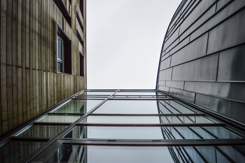 building modern sky and architecture 4k