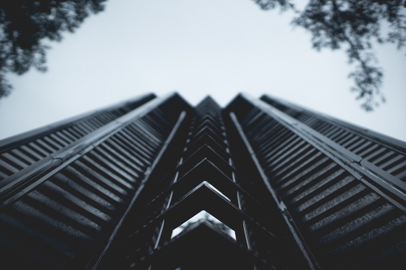 building architecture structure and gray 4k
