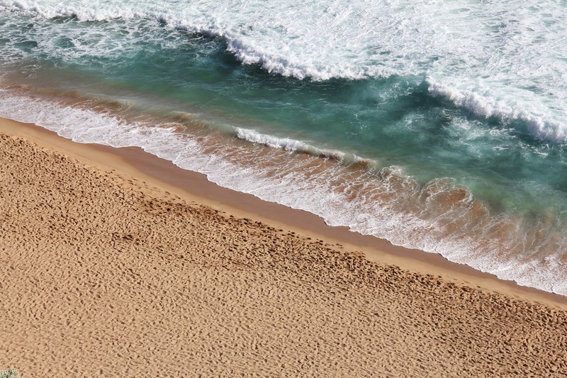 ocean washing on the sand beach, ocean washing on the beach 4k