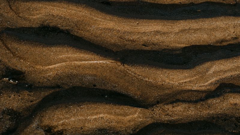 sand, beach, landform, 4k