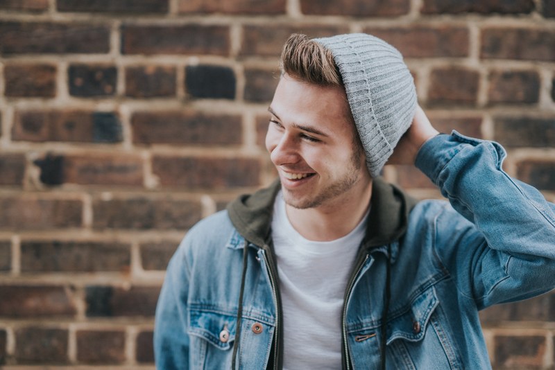 man male boy and hat 4k