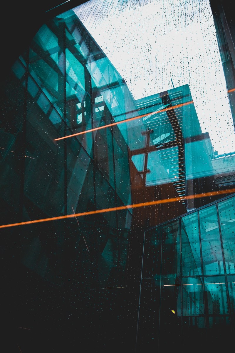 window reflection glass and building hd, 4k
