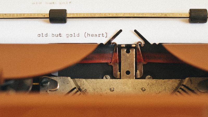 typewriter, text, retro, vintage, 4k