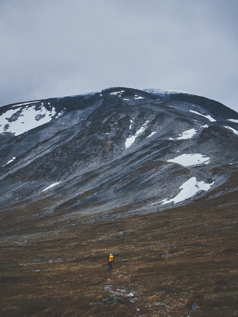 mountain ridge snow and peak hd, 4k