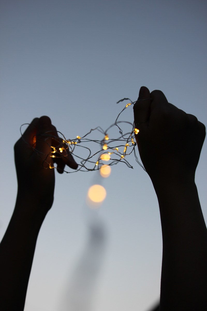 fairy lights 4k