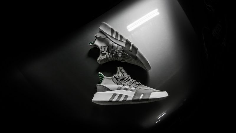 sneakers, stylish, sports, bw, 4k