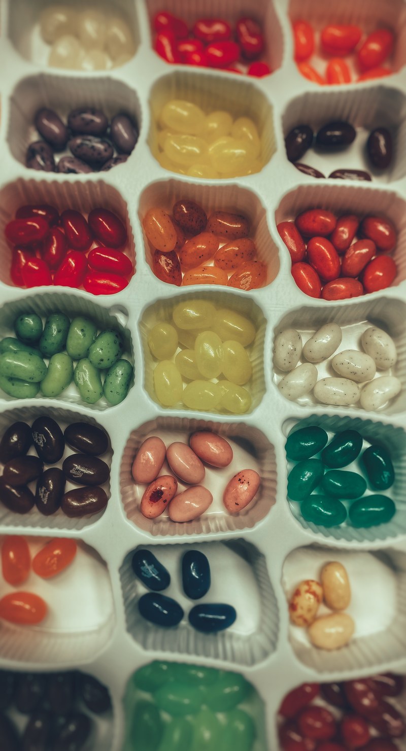 candy jelly bean sweet and food hd, 4k
