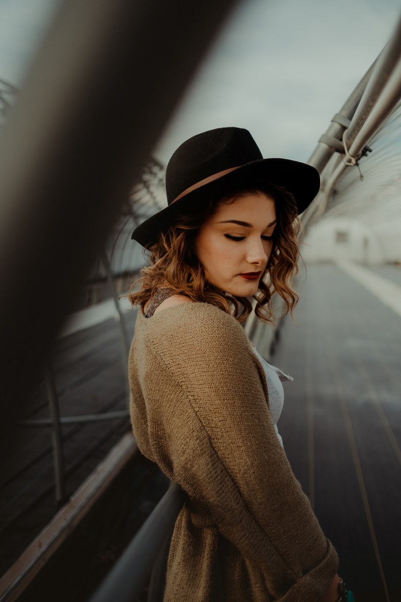 woman female hat and portrait hd, 4k