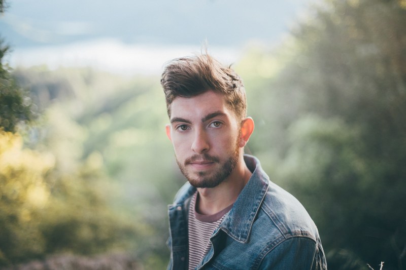 man portrait eye contact and model 4k