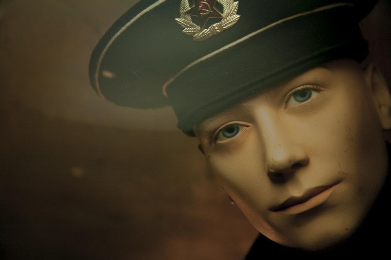 a mannequin dressed as a sailor wearing a hat in u boat museum hamburg gmbh, mannequin dressed wearing hat 4k