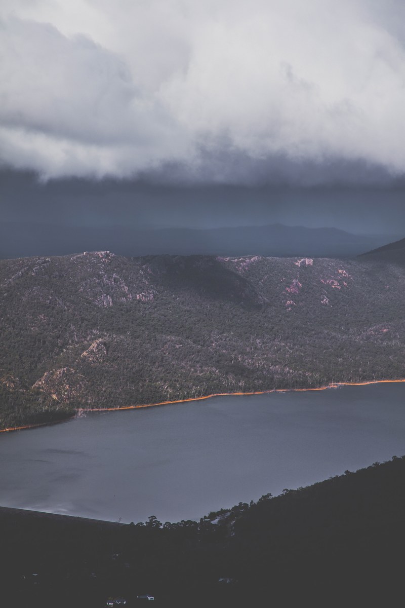lake cloud layered landscape and landscape hd, 4k