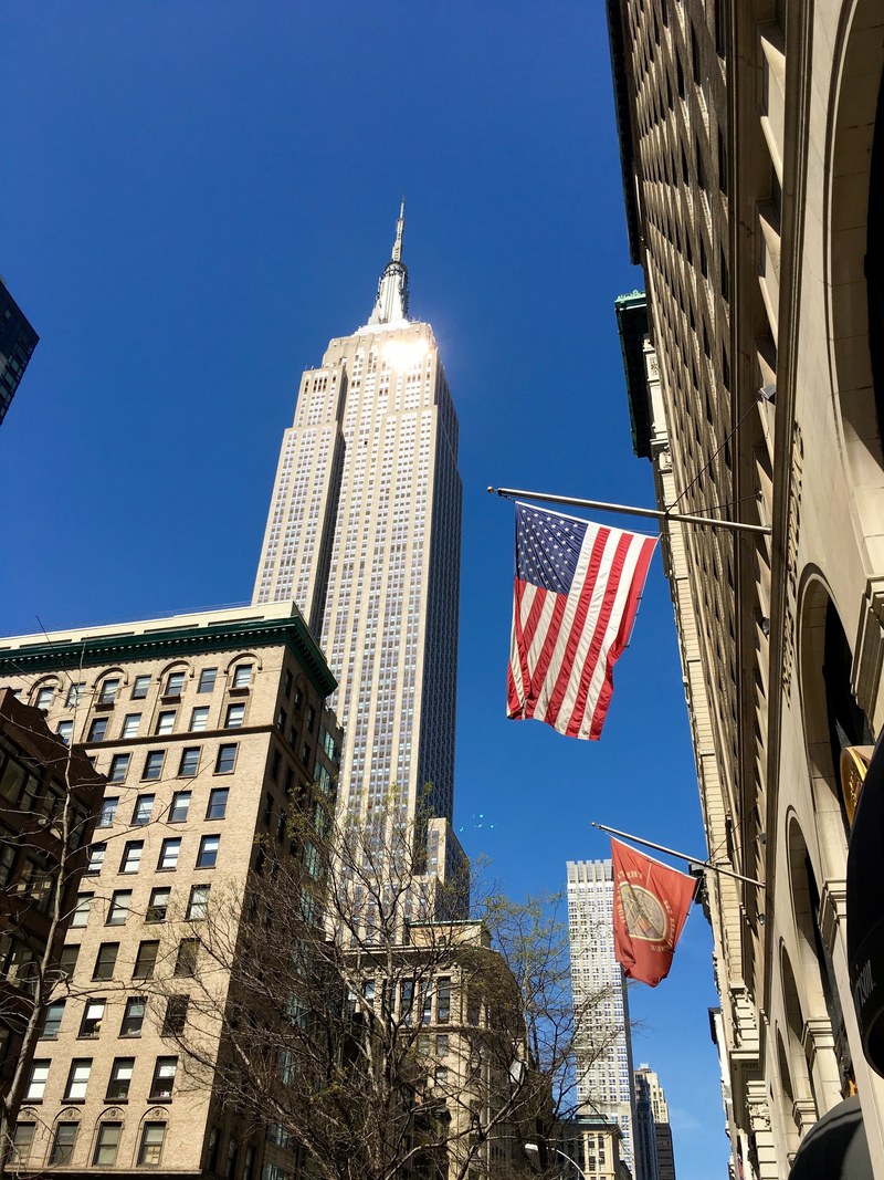 empire state building in nyc 4k
