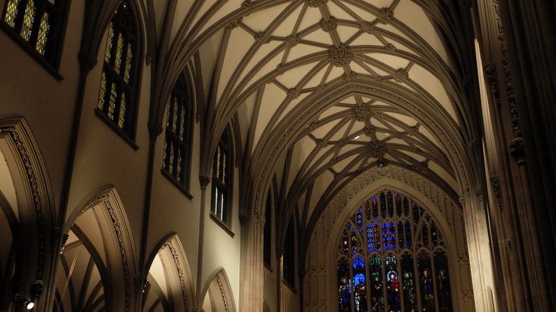 interior cathedral nyc and church 4k