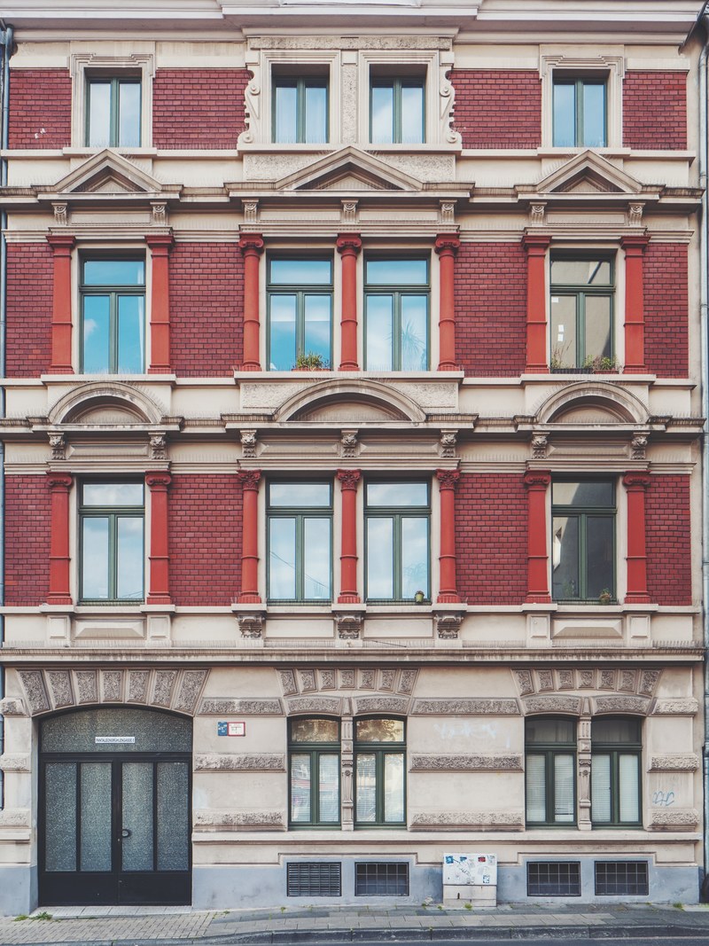 building facade apartment and window hd, 4k