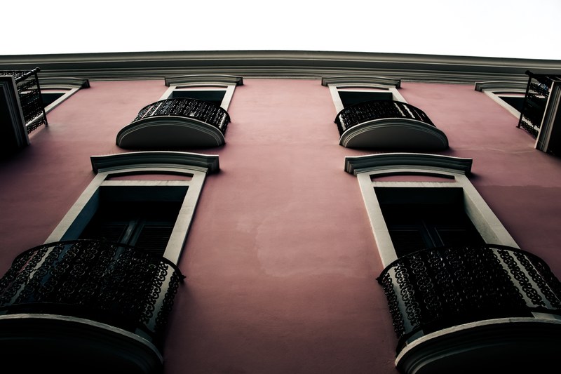 house balcony window and architecture 4k
