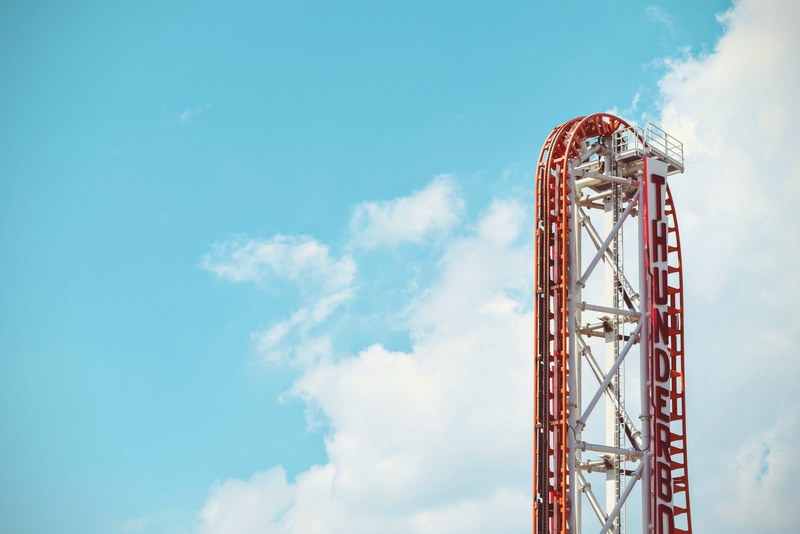 rollercoaster roller coaster theme park and roller coster 4k