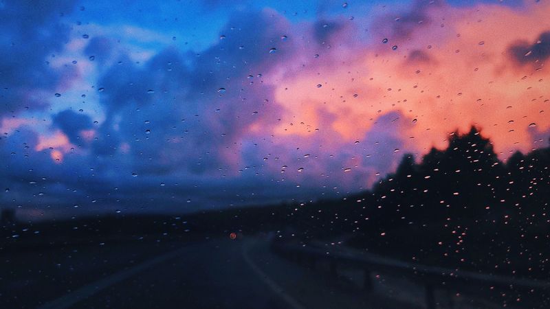 glass, drops, blur, 4k