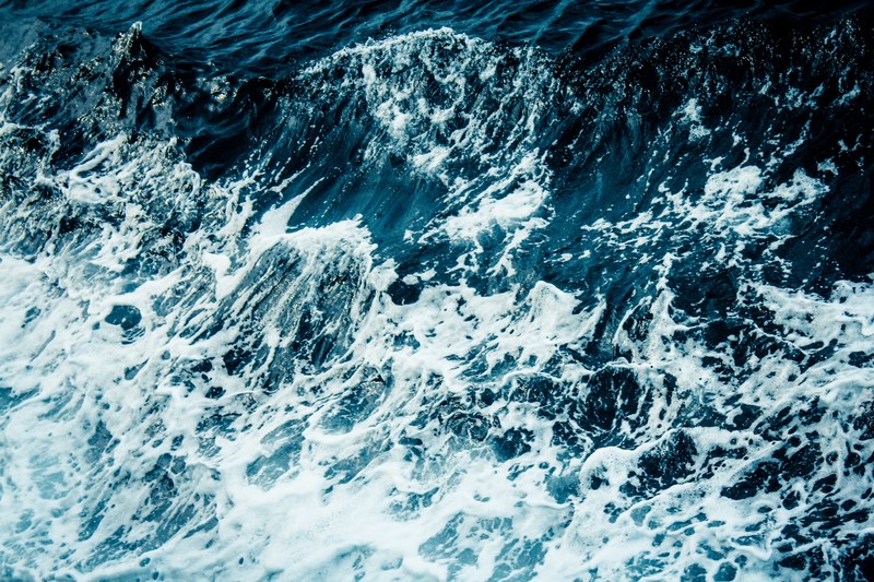 foam water wave and sea 4k