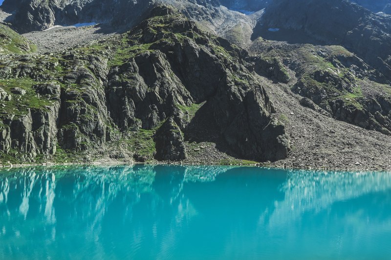 mountain alp mountain lake and lake 4k