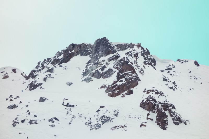 mountain snow peak and summit 4k
